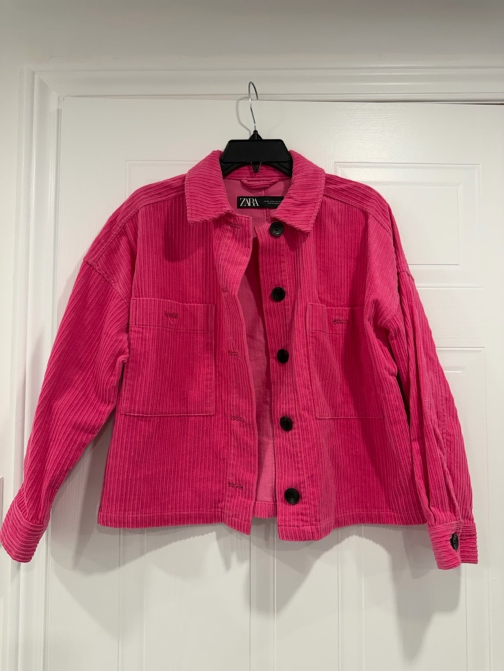 Zara | Hot Pink Corduroy Jacket
